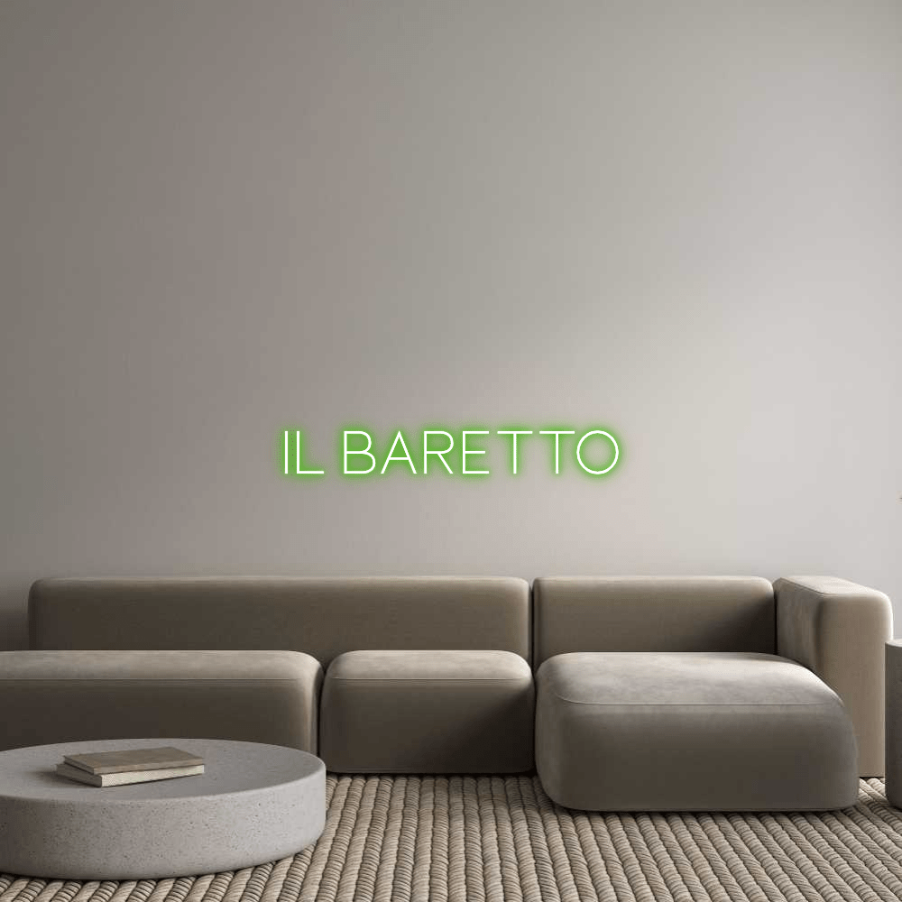 Custom Neon Sign Online Editor IL BARETTO - Planet Neon