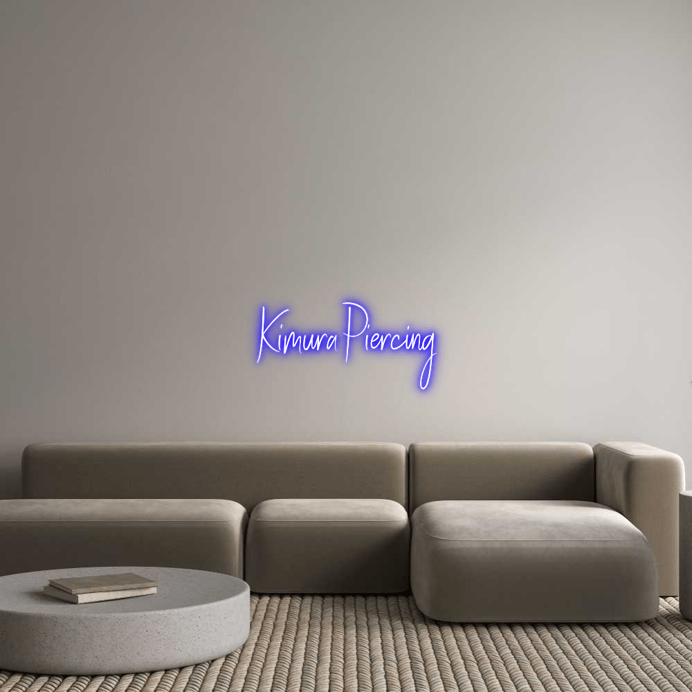Custom Neon Sign Online Editor Kimura Piercing - Planet Neon