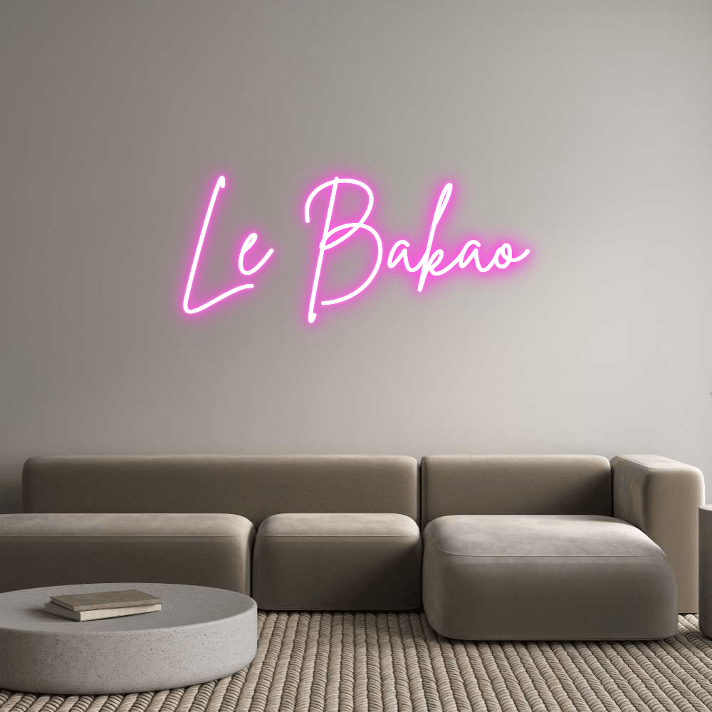 Custom Neon Sign Online Editor Le Bakao - Planet Neon