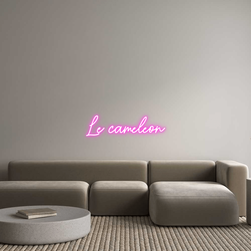 Custom Neon Sign Online Editor Le caméléon - Planet Neon