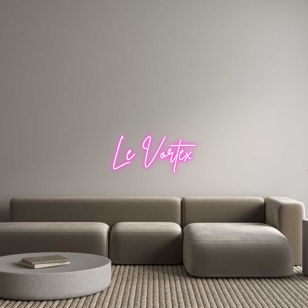 Custom Neon Sign Online Editor Le Vortex - Planet Neon