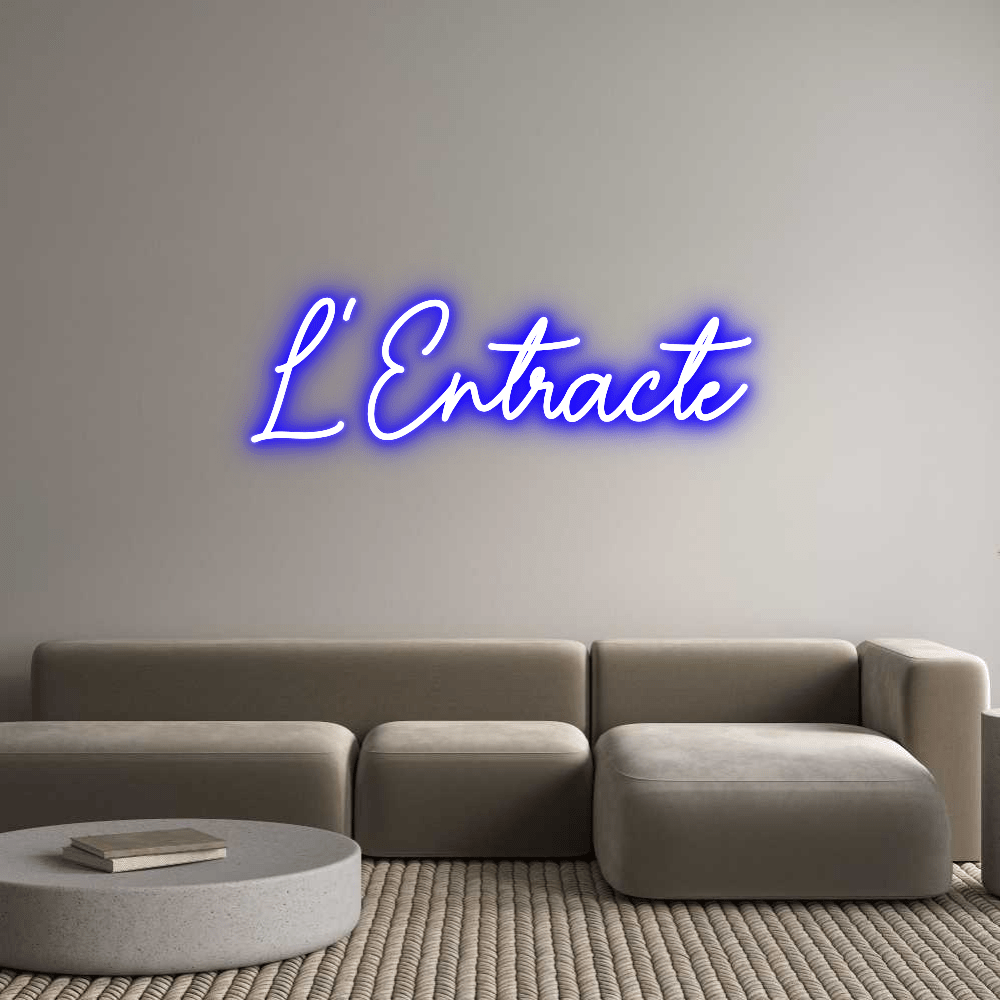 Custom Neon Sign Online Editor L'Entracte - Planet Neon
