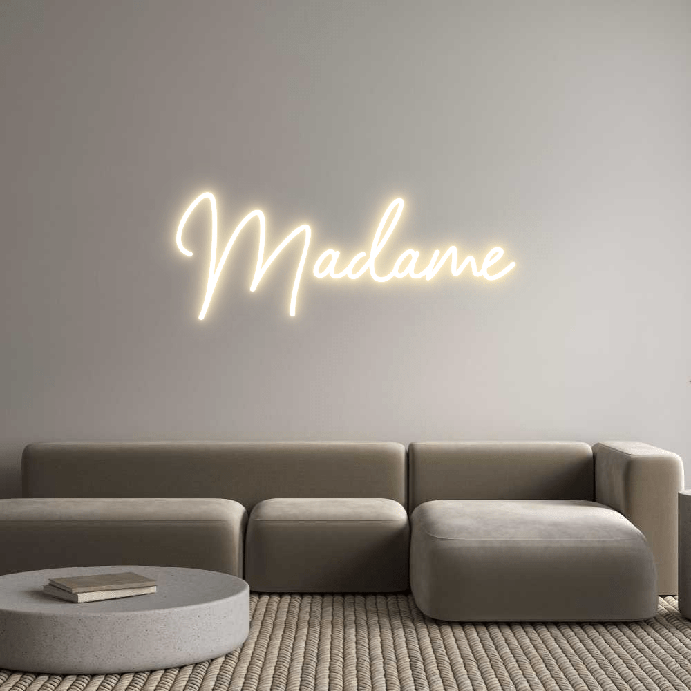 Custom Neon Sign Online Editor Madame - Planet Neon