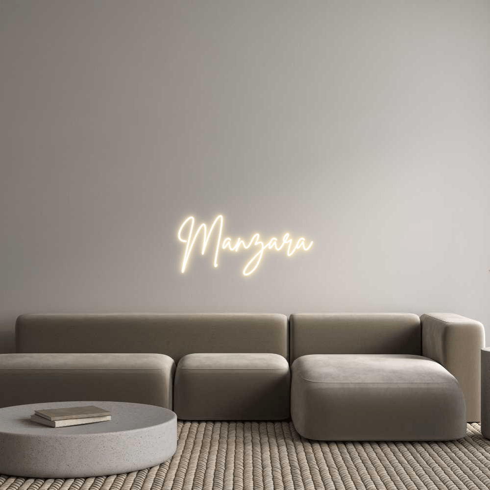 Custom Neon Sign Online Editor Manzara - Planet Neon