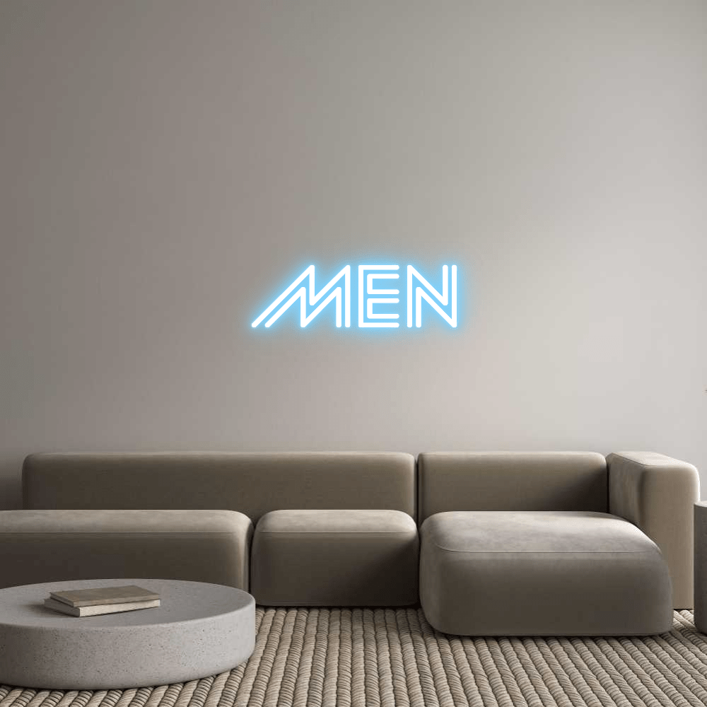 Custom Neon Sign Online Editor Men - Planet Neon