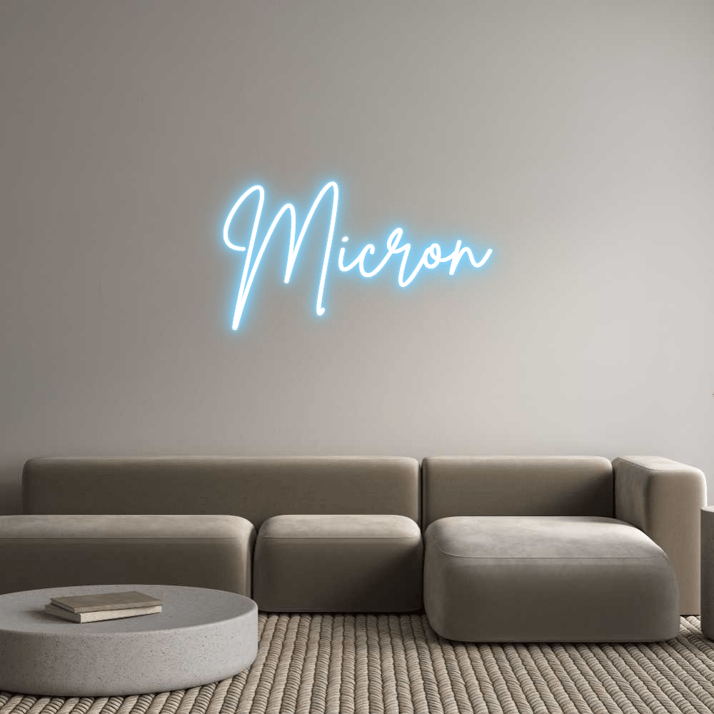 Custom Neon Sign Online Editor Micron - Planet Neon