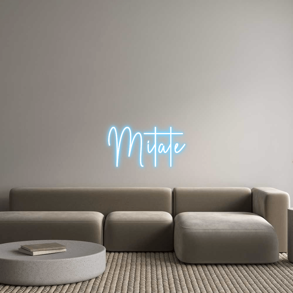 Custom Neon Sign Online Editor Mitate - Planet Neon
