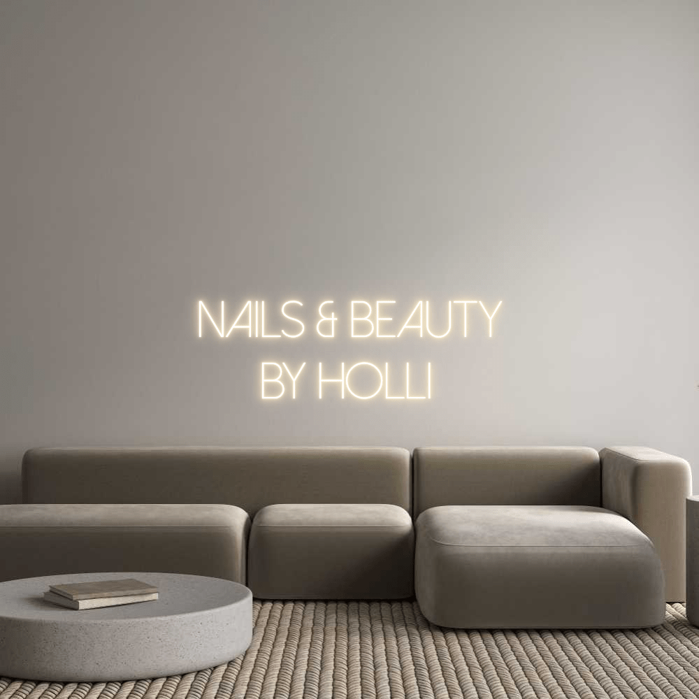 Custom Neon Sign Online Editor Nails & beauty... - Planet Neon