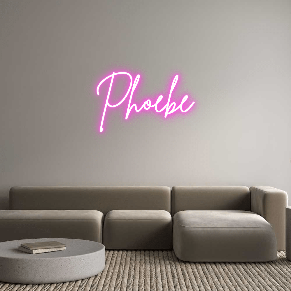 Custom Neon Sign Online Editor Phoebe - Planet Neon
