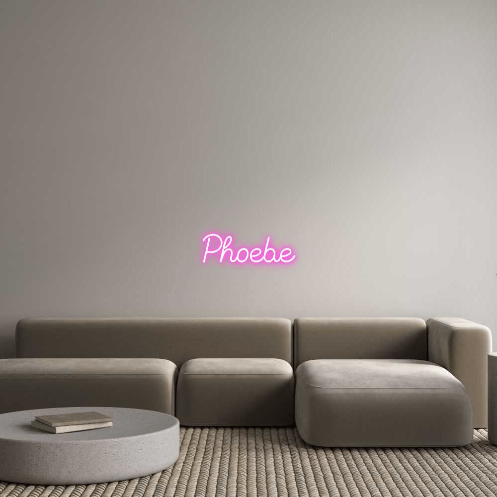 Custom Neon Sign Online Editor Phoebe - Planet Neon