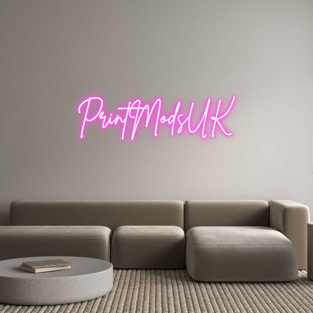 Custom Neon Sign Online Editor PrintModsUK - Planet Neon
