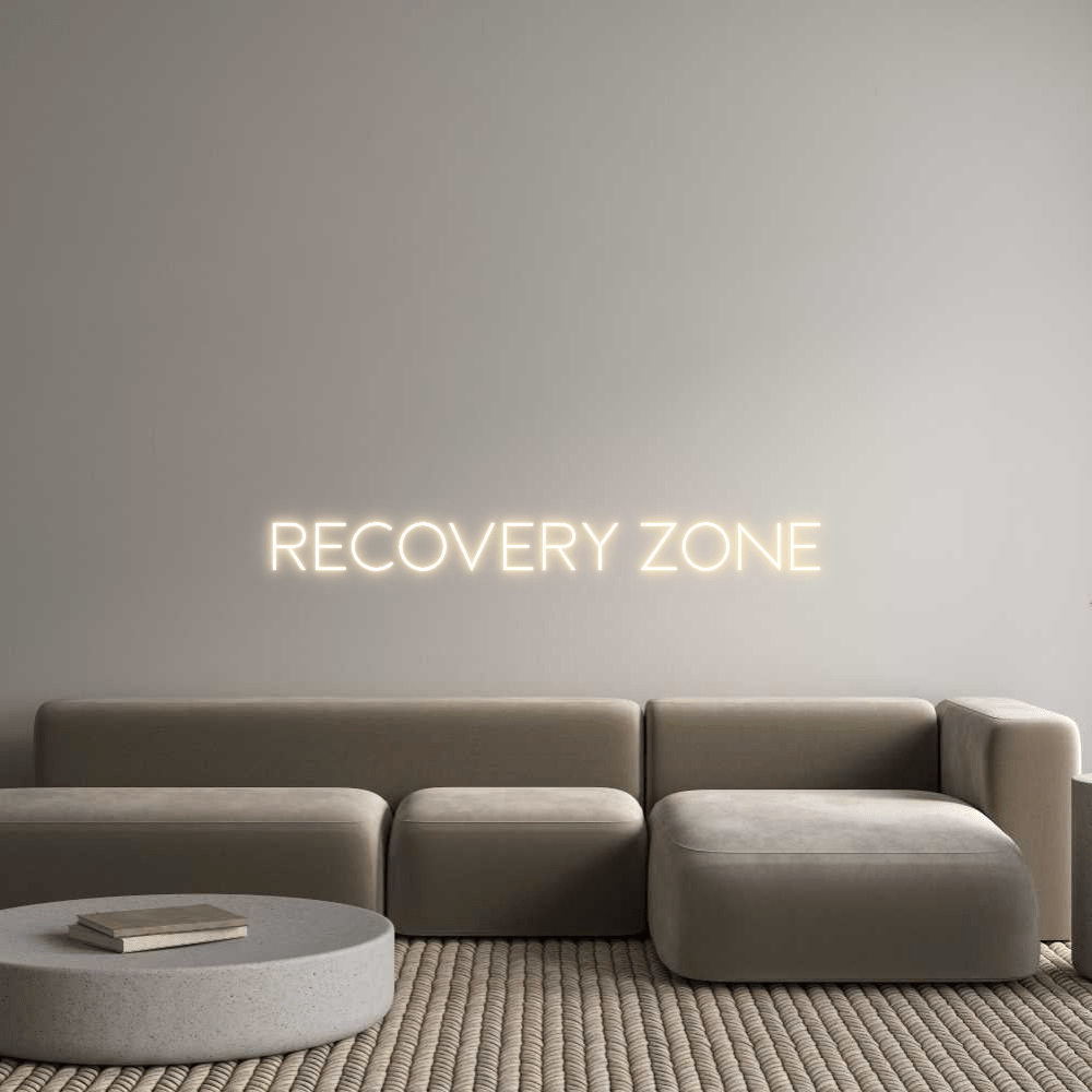 Custom Neon Sign Online Editor RECOVERY ZONE - Planet Neon