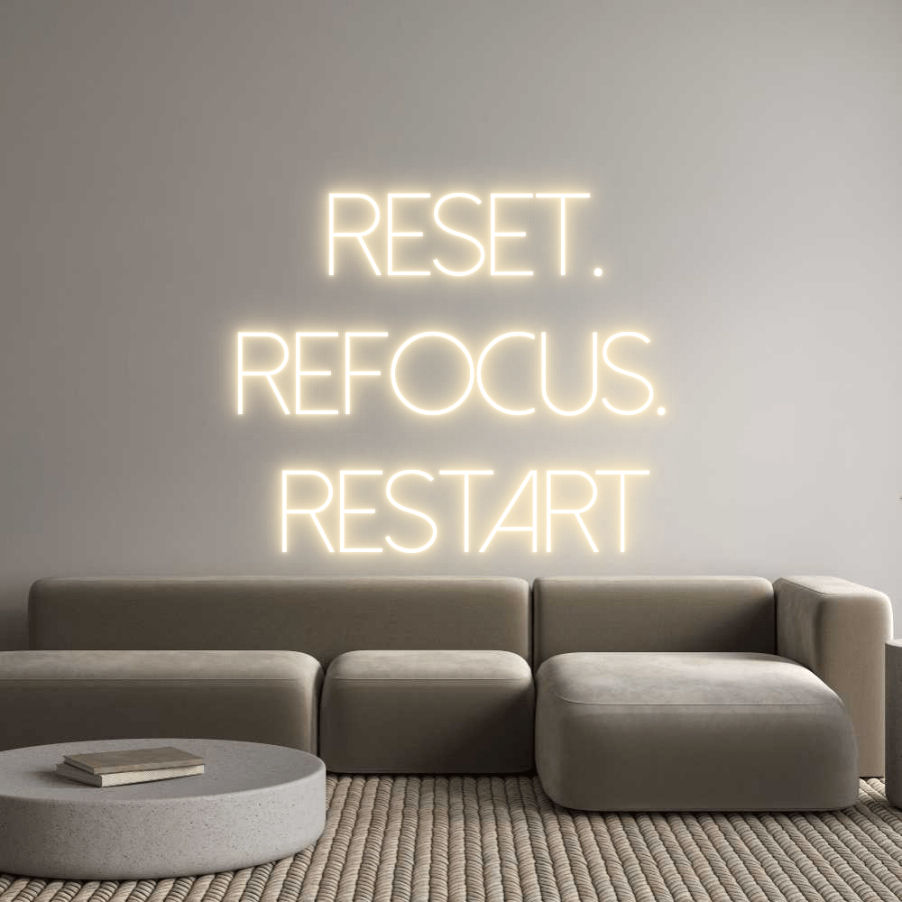 Custom Neon Sign Online Editor RESET. REFOCUS.... - Planet Neon