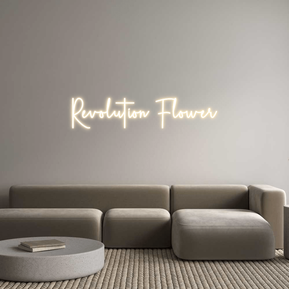 Custom Neon Sign Online Editor Revolution Flow... - Planet Neon