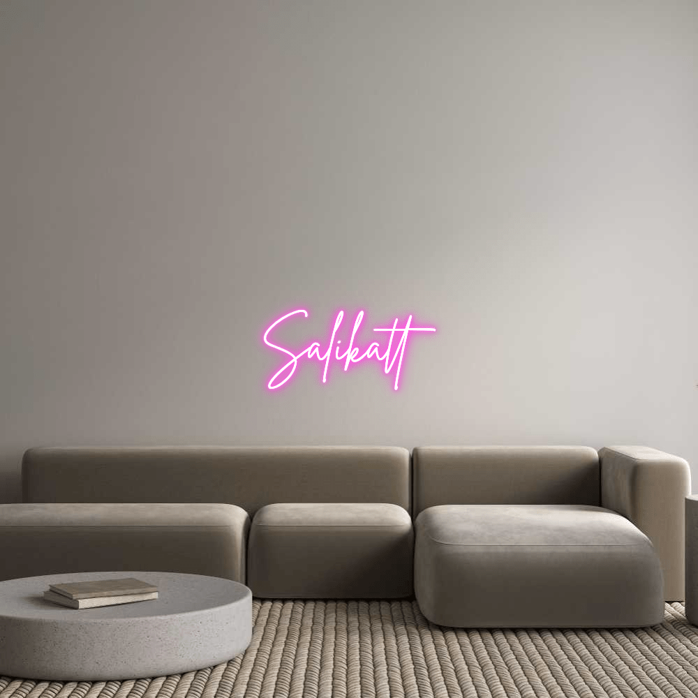 Custom Neon Sign Online Editor Salikatt - Planet Neon