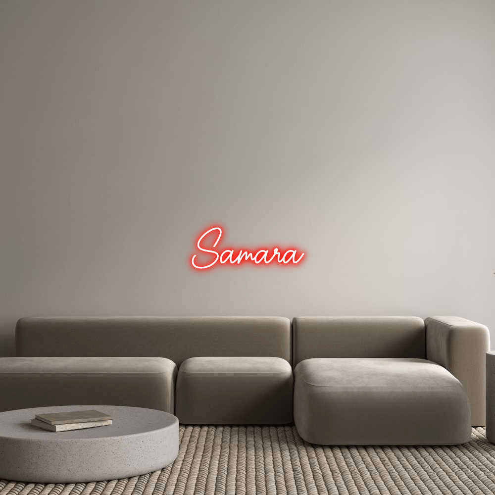 Custom Neon Sign Online Editor Samara - Planet Neon