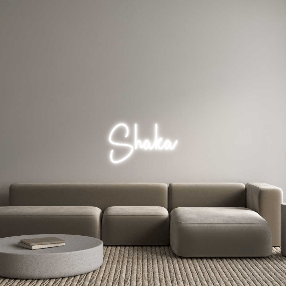 Custom Neon Sign Online Editor Shaka - Planet Neon
