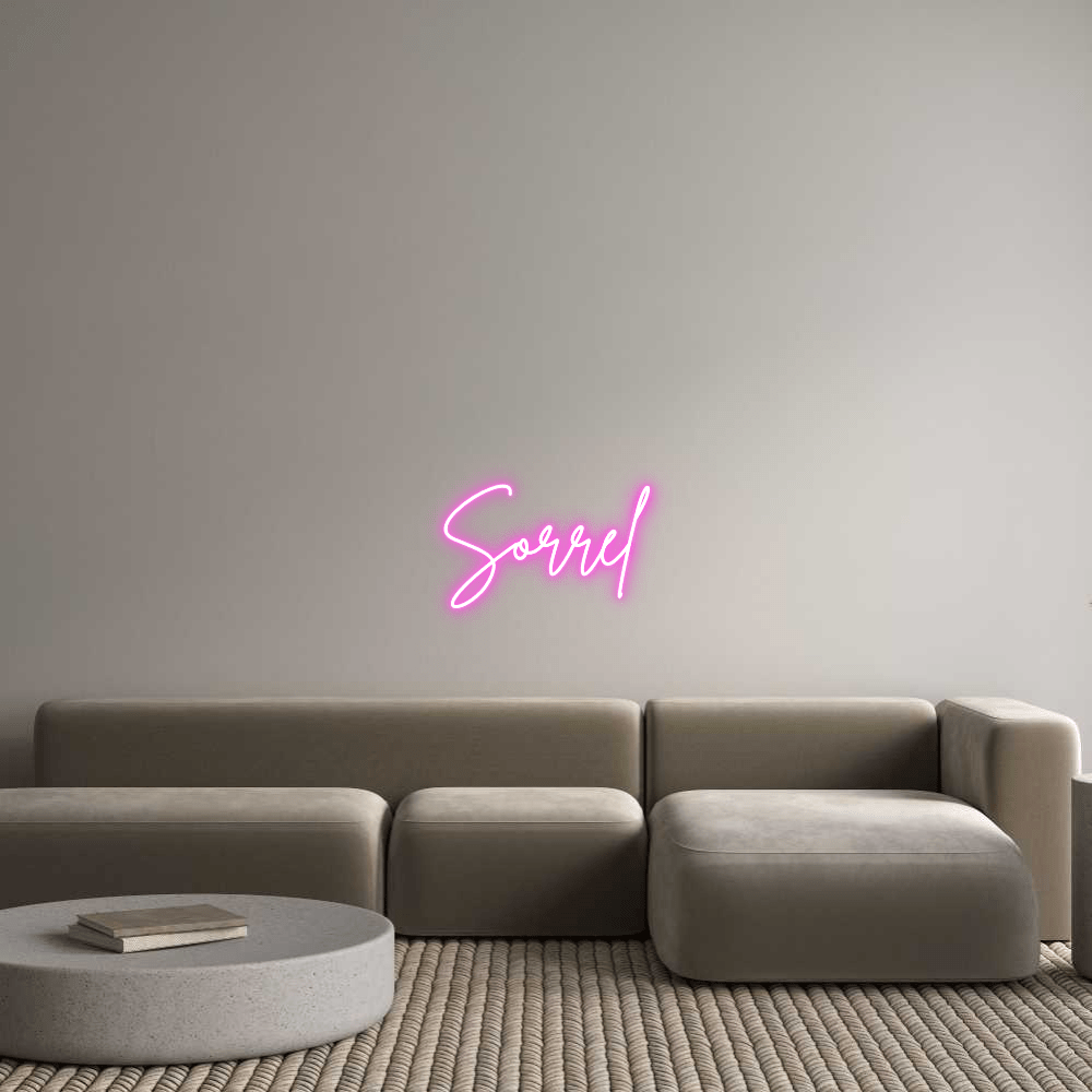 Custom Neon Sign Online Editor Sorrel - Planet Neon