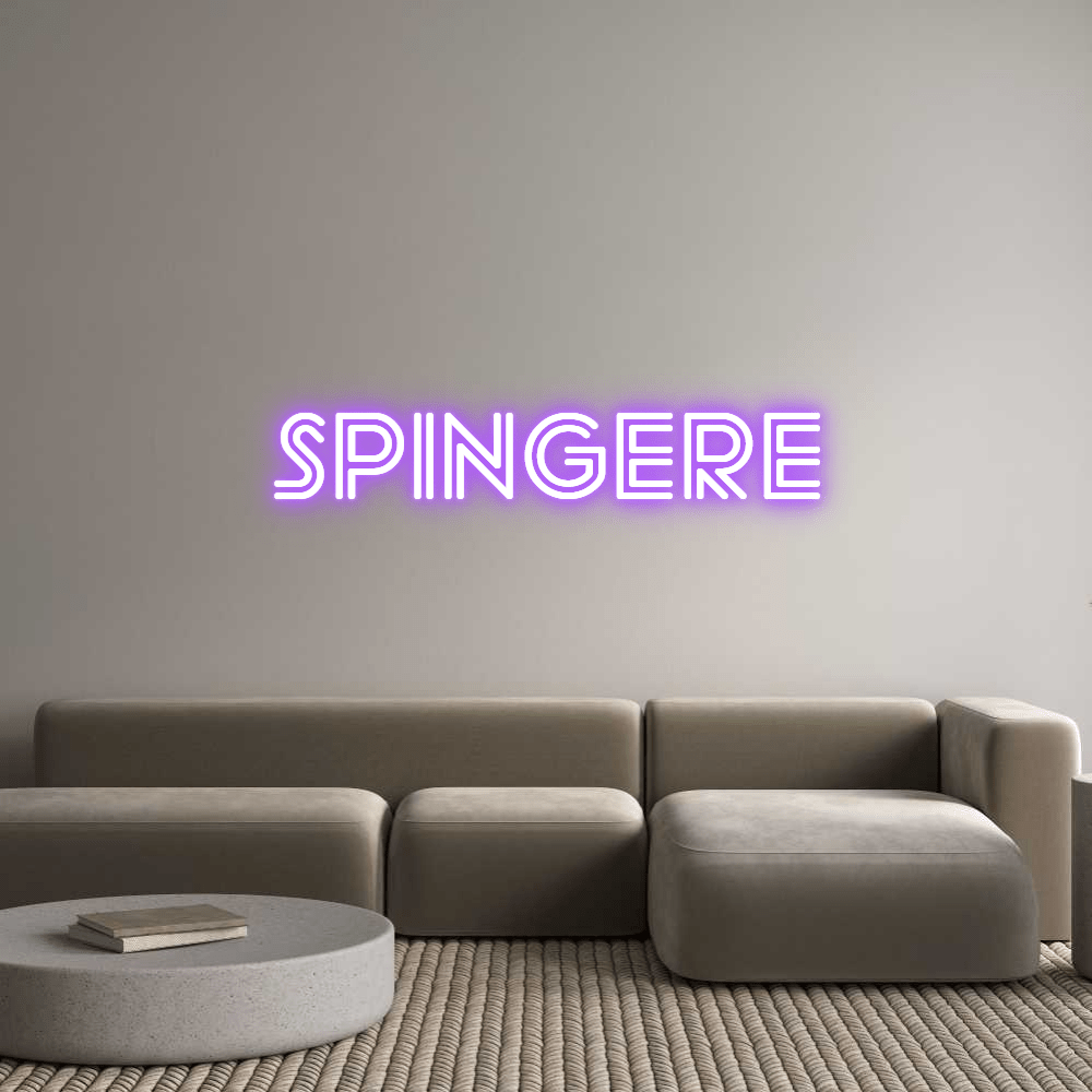 Custom Neon Sign Online Editor SPINGERE - Planet Neon
