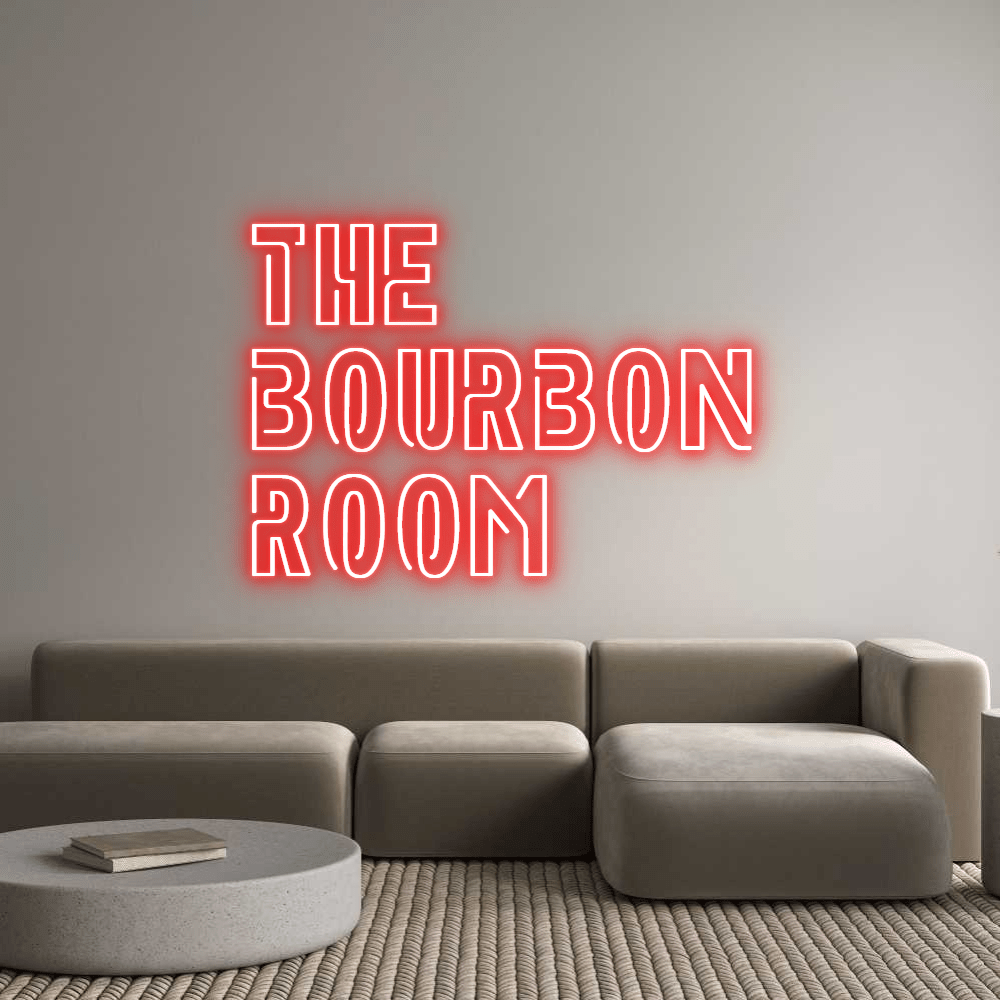 Custom Neon Sign Online Editor The Bourbon Roo... - Planet Neon