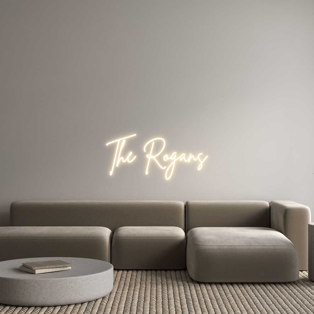 Custom Neon Sign Online Editor The Rogans - Planet Neon