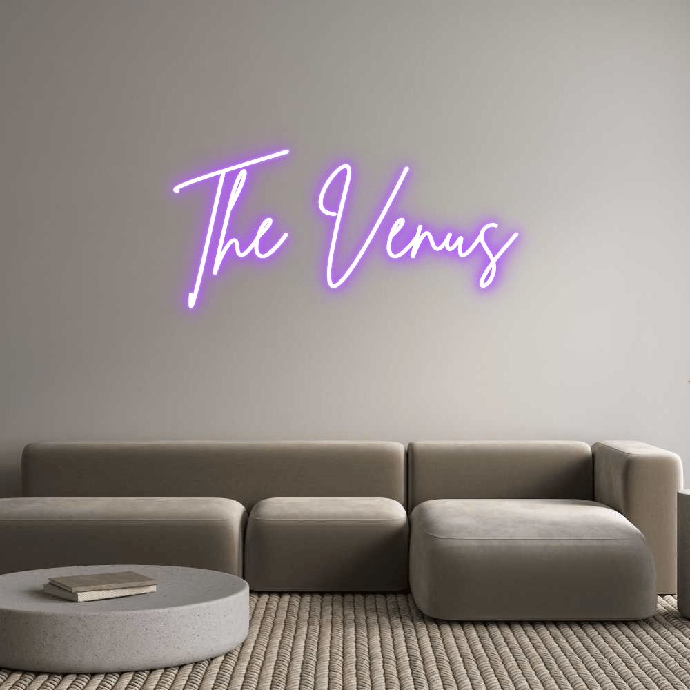 Custom Neon Sign Online Editor The Venus - Planet Neon