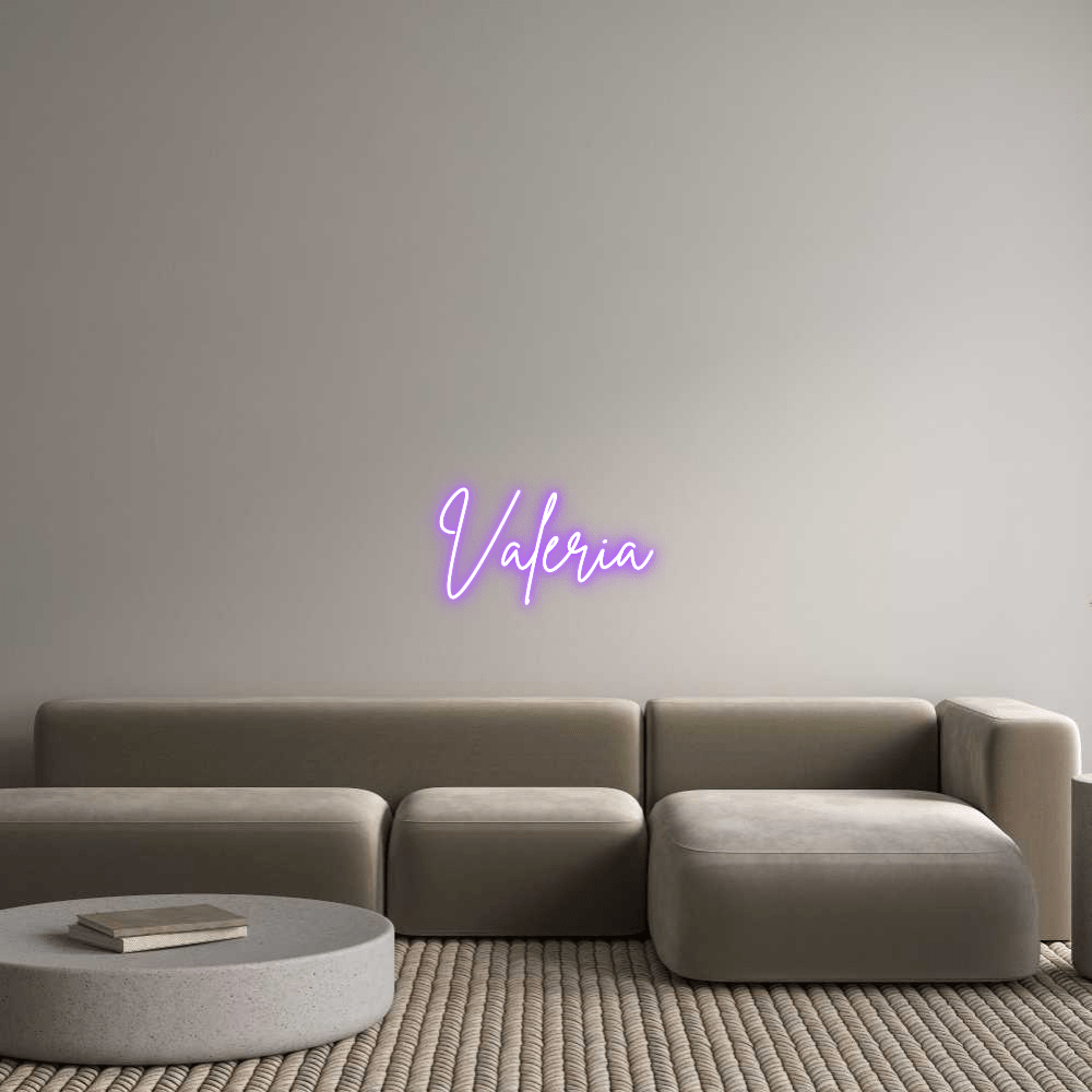 Custom Neon Sign Online Editor Valeria - Planet Neon