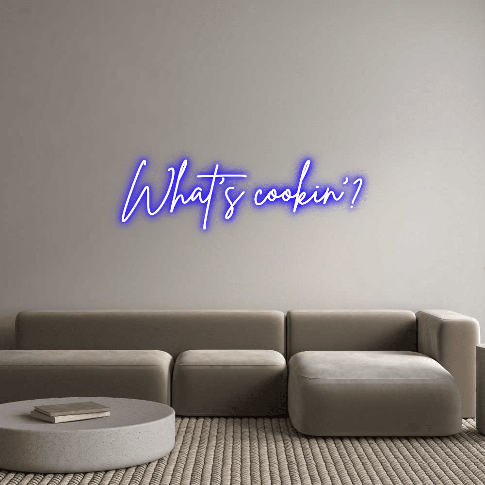 Custom Neon Sign Online Editor What's cookin'? - Planet Neon