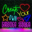 Custom Neon Sign - Online Editor - Laget i London - Lag ditt eget LED Neon Light