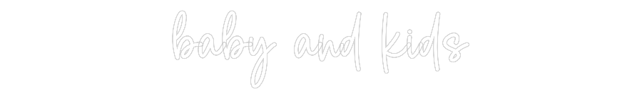 Editor on-line de letreiros neon personalizados para bebês e crianças