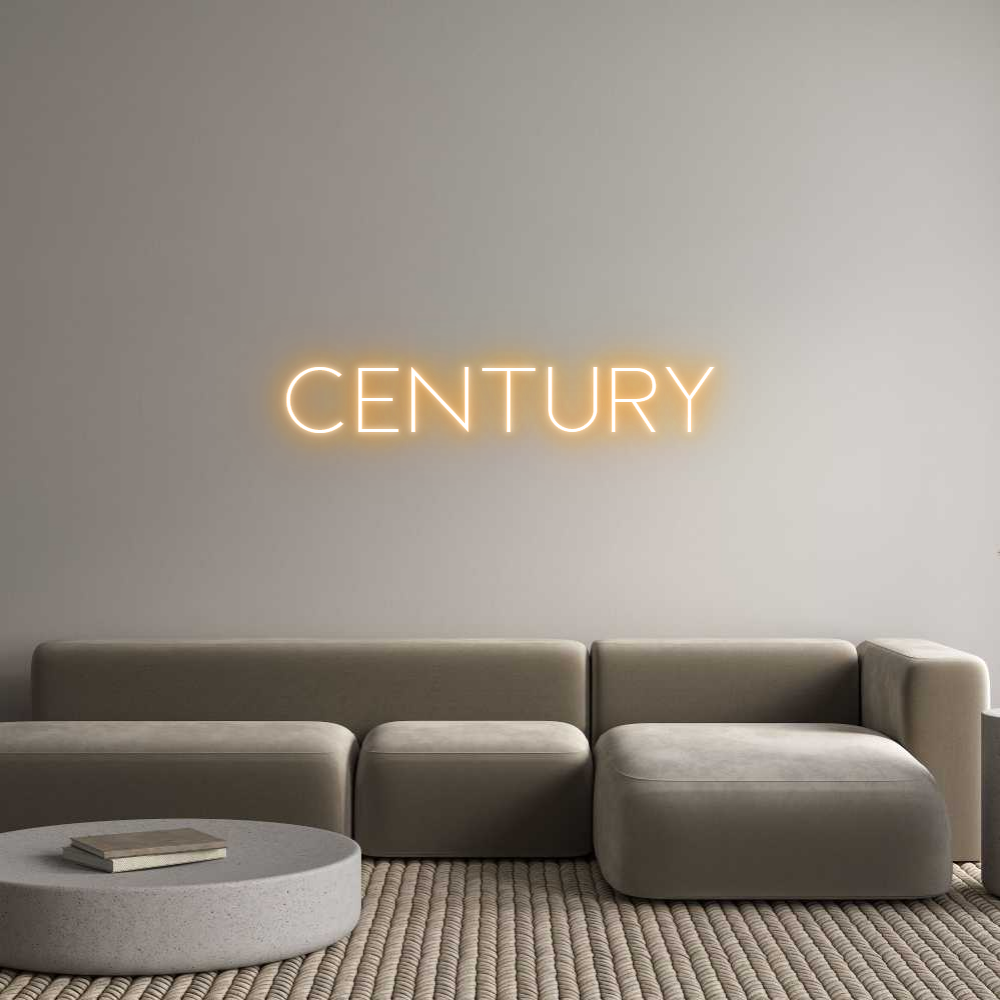 Custom Neon Sign Online Editor CENTURY