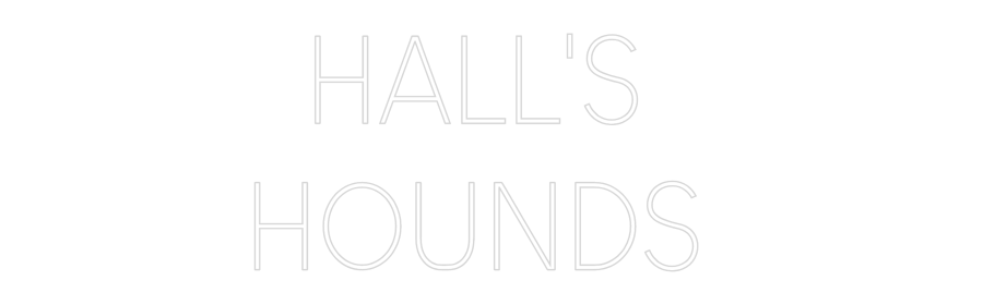 Editor online di insegne al neon personalizzate HALL'S 
CAVOLO...