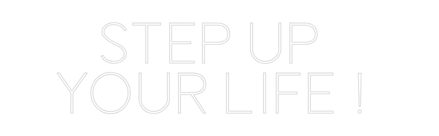 Editor online di insegne al neon personalizzate Step up 
Voi...