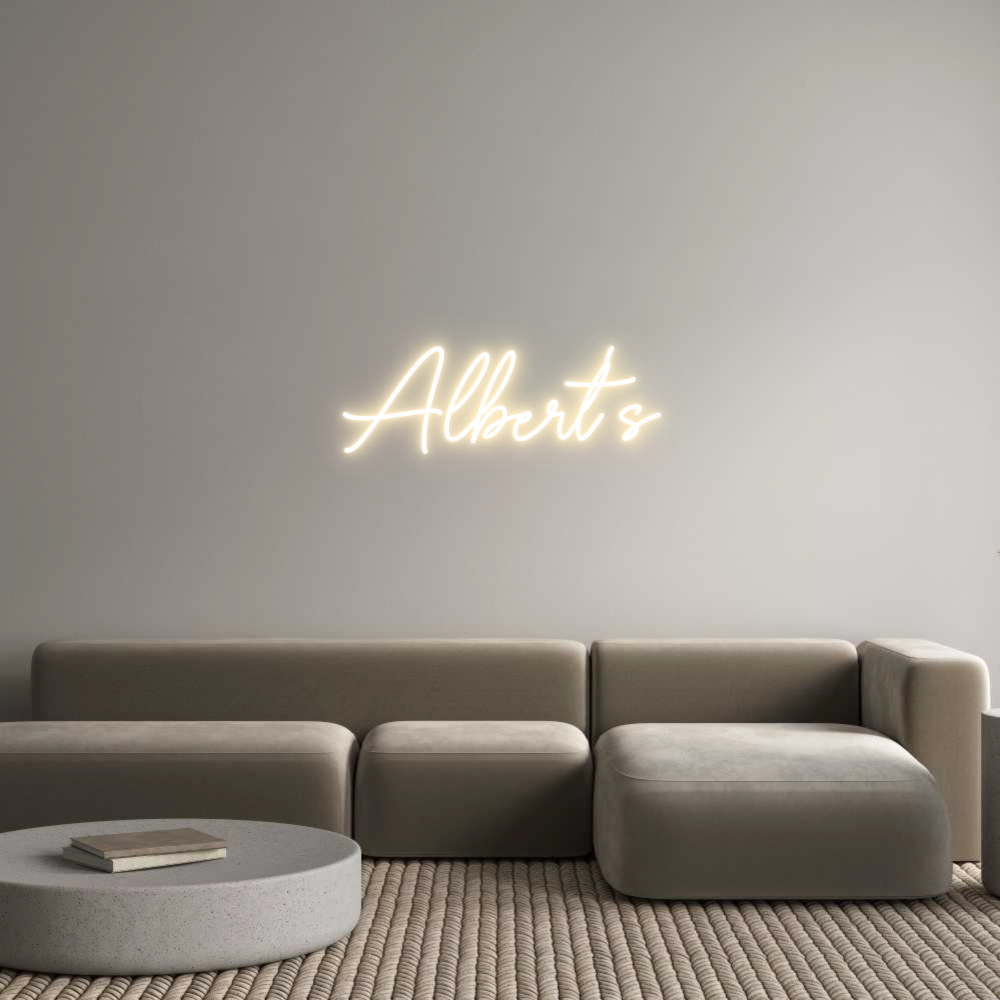 Custom Neon Sign Online Editor Albert's