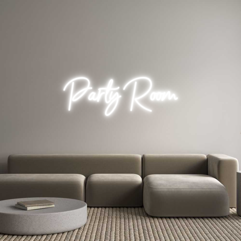 Custom Neon Sign Online Editor Party Room