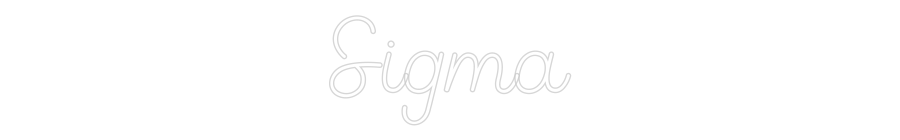 Editor online di insegne al neon personalizzate Sigma