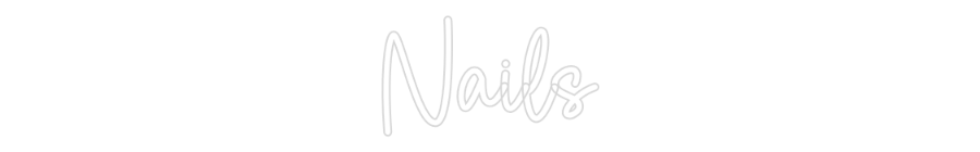 Custom Neon Sign Online Editor Nails