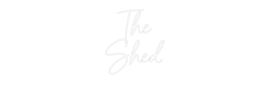 Custom Neon Sign Online Editor The 
Shed