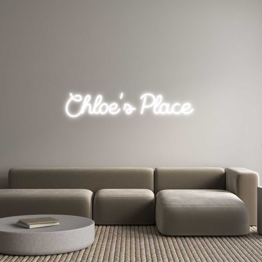Custom Neon Sign Online Editor Chloe’s Place