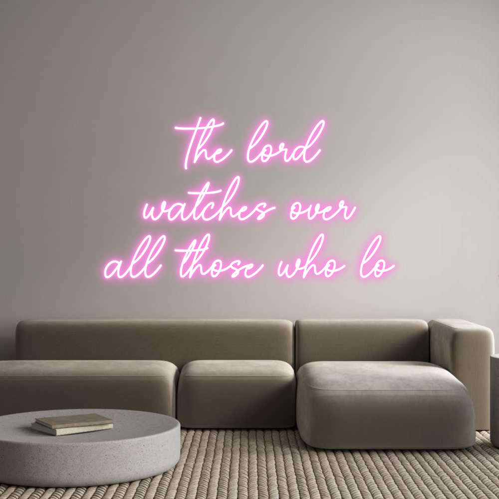 Editor on-line de letreiros de neon personalizados O senhor
o que...