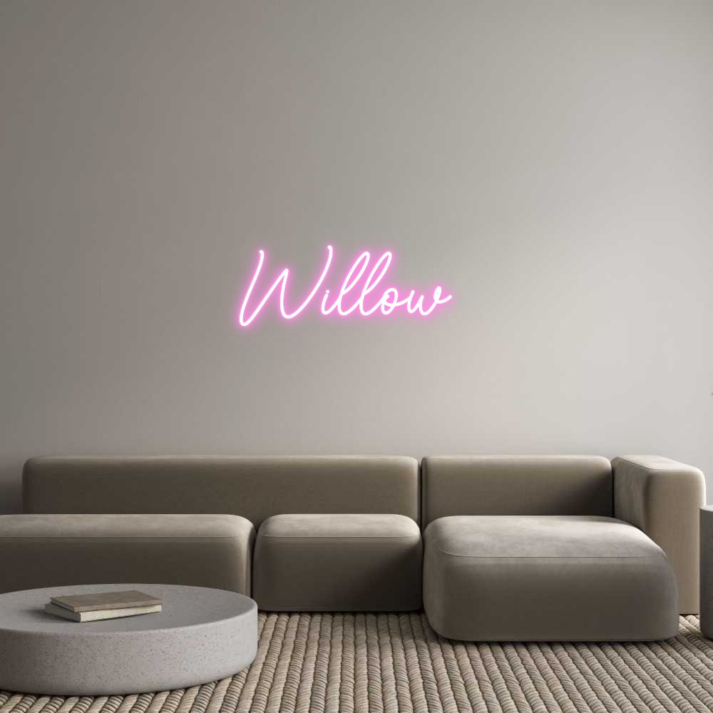 Custom Neon Sign Online Editor Willow