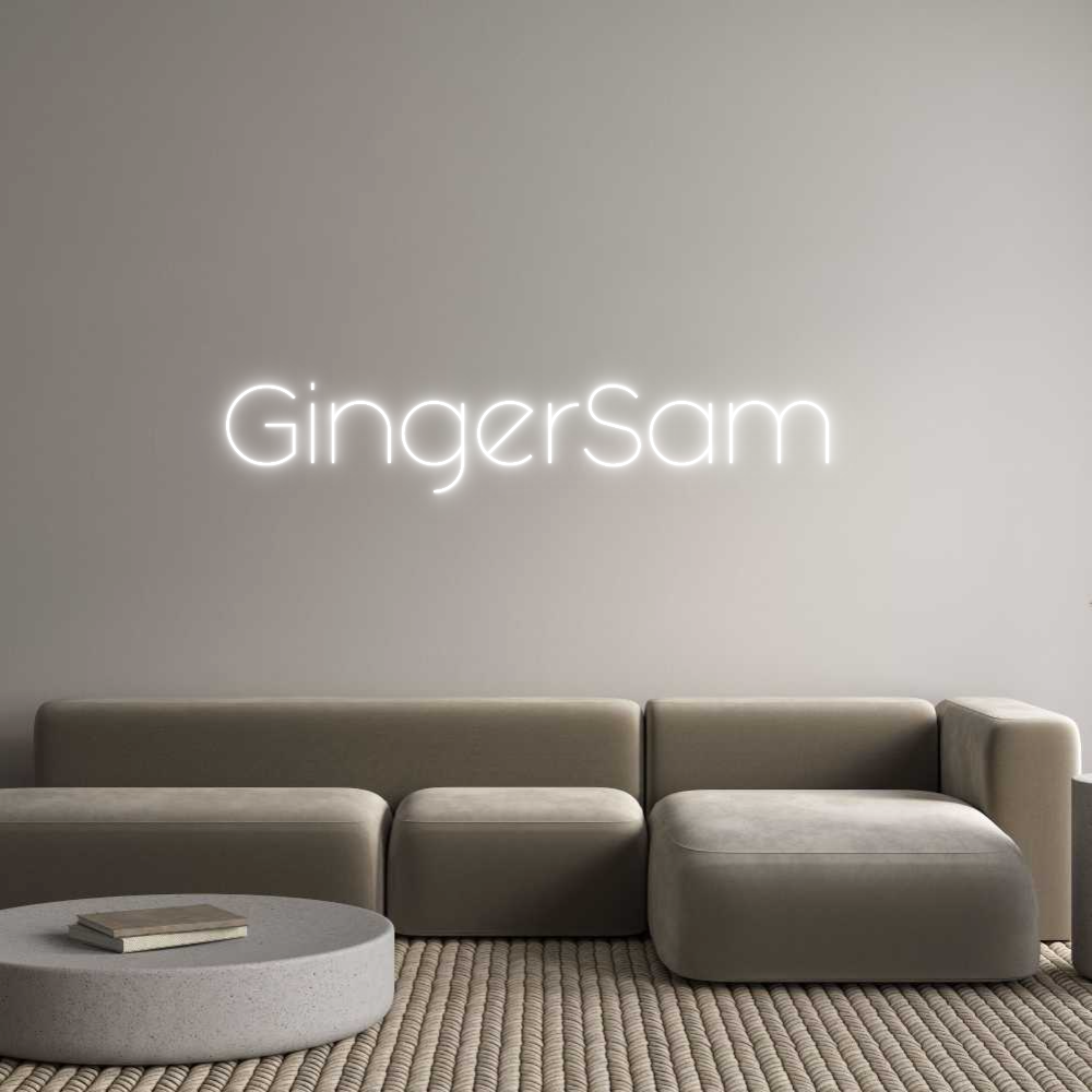 Custom Neon Sign Online Editor GingerSam