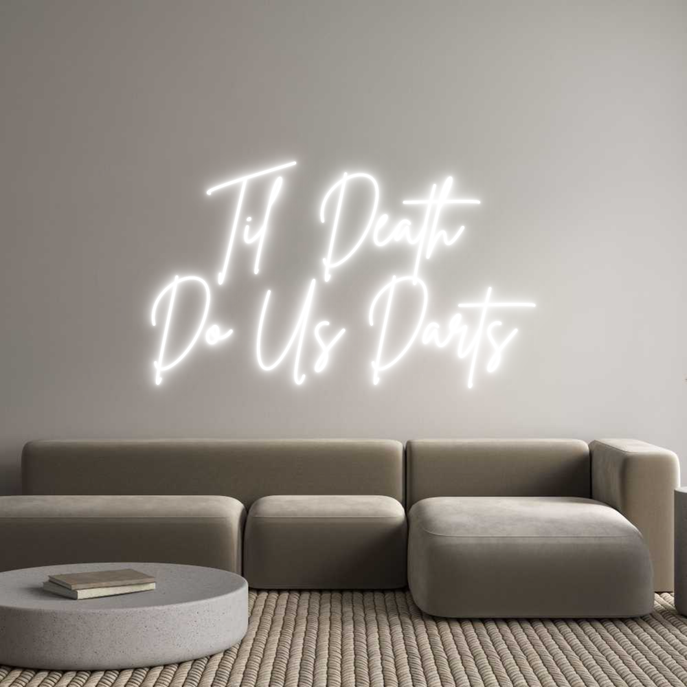 Custom Neon Sign Online Editor Til Death
Do...