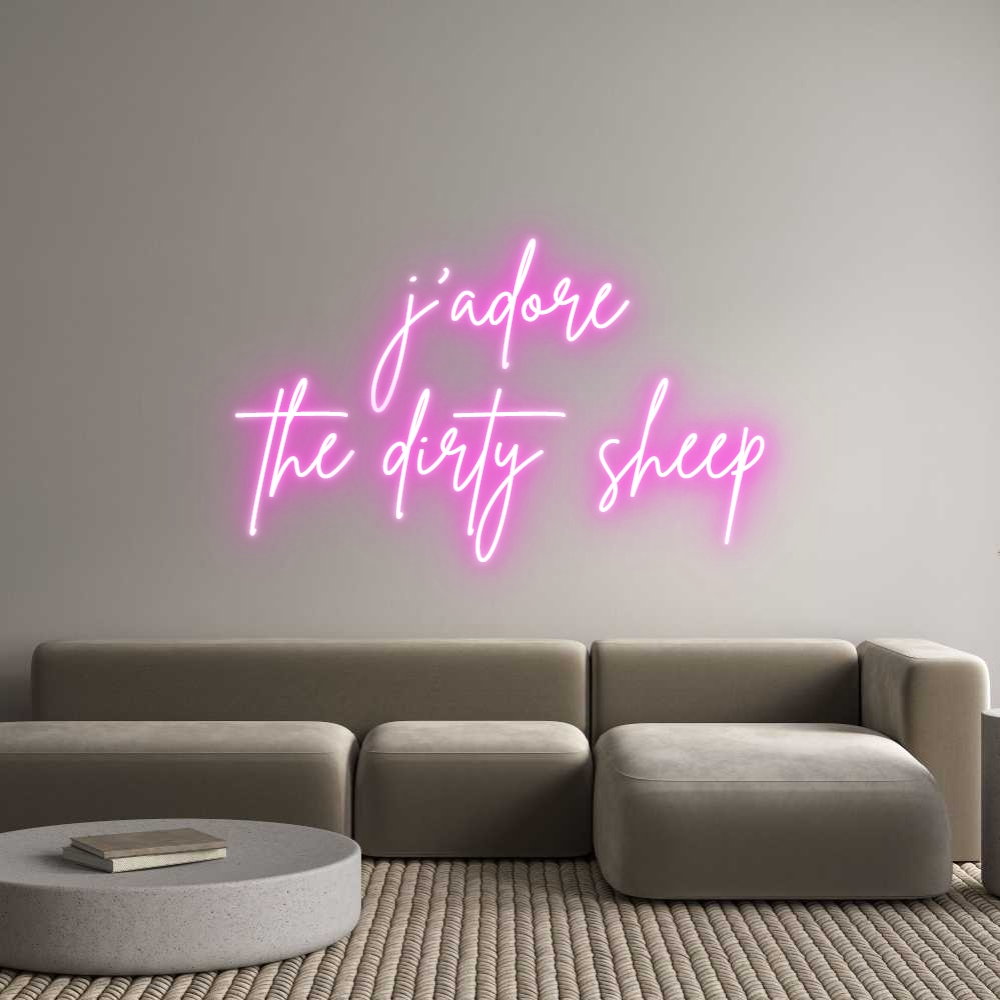 Custom Neon Sign Online Editor j'adore
den ...