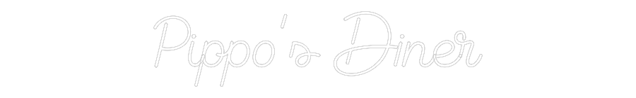 Insegna al neon personalizzata Editor online Pippo's Diner