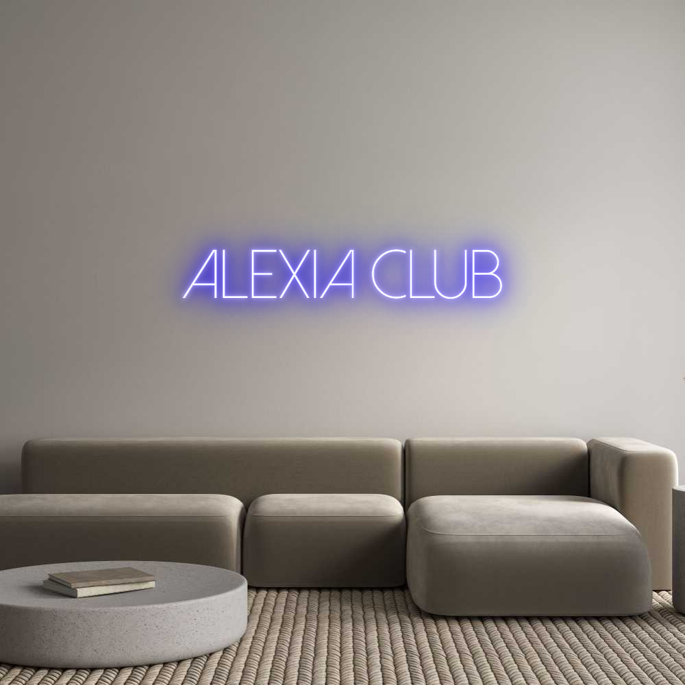 Custom Neon Sign Online Editor Alexia Club