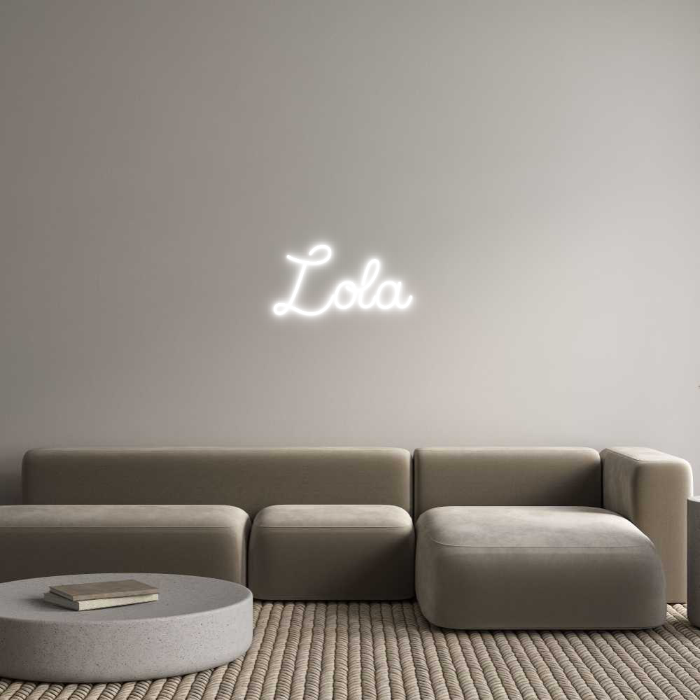Custom Neon Sign Online Editor Lola