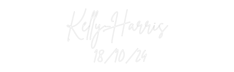 Custom Neon Sign Online Editor Kelly-Harris ...