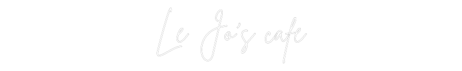 Custom Neon Sign Online Editor Le Jo’s café
