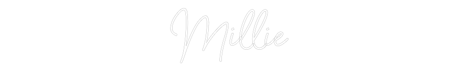 Custom Neon Sign Online Editor Millie
